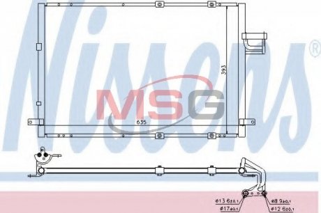 Конденсер кондиціонера NISSENS 94637