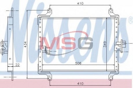 Конденсер FT DUCATO(94-)1.9 D(+)[OE 1312857080] NISSENS 94700