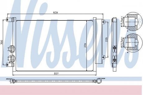 Конденсер ALFA 147(00-)1.9 JTD(+)[OE 46814850] NISSENS 94744