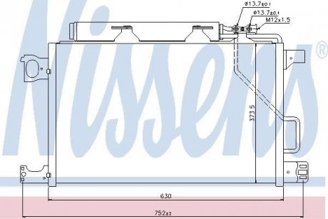 Конденсер MB C W 203(00-)C 160(+)[OE 203 500 08 54] NISSENS 94794