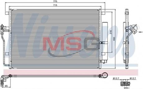 Радіатор кондиціонера First Fit NISSENS 94917