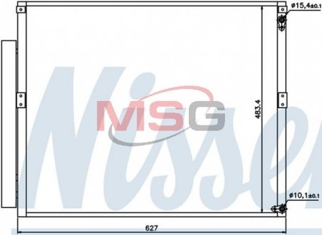 Конденсер TY LAND CRUISER 120(02-)3.0 TD(+)[OE 88461-35150] NISSENS 94919