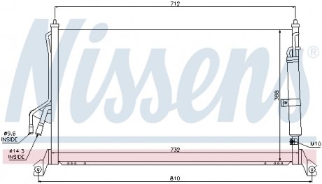 Конденсер INFIN FX 35(+)[OE 92100-CG010] NISSENS 94930 (фото 1)