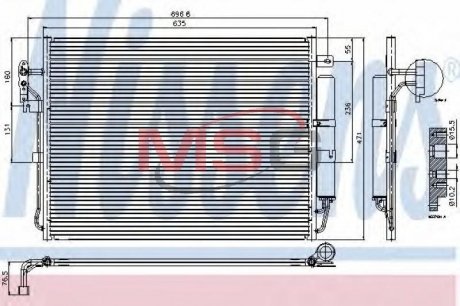 Радіатор кондиціонера First Fit NISSENS 94962