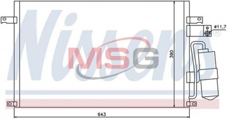 Конденсер CT/GMC EPICA(06-)1.8 i 16V(+)[OE 96471946] NISSENS 94978 (фото 1)