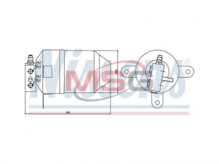 Осушувач B10(E34)3.0 i(+)[OE 1.376.733] NISSENS 95006