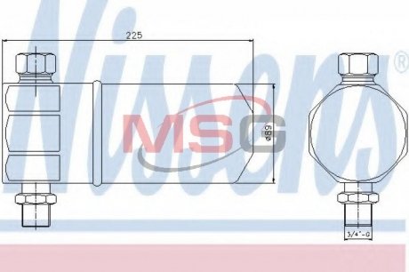 Осушувач AI 80/90(91-)1.6 i(+)[OE 8A0.820.191 AB] NISSENS 95115