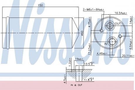 Осушувач CT/GMC LEGANZA(97-)2.0 i 16V(+)[OE 96207355] NISSENS 95142