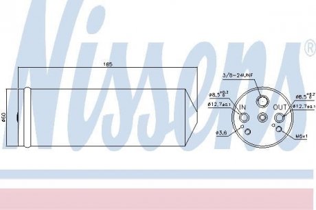 Осушувач VW TRANSPORTER T4(90-)1.9 TD(+)[OE 7D0.820.191A] NISSENS 95188 (фото 1)