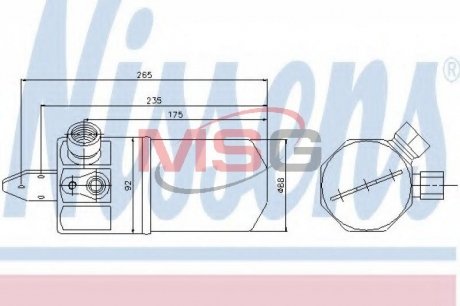 Осушувач AI A 6/S 6(97-)2.5 TDi(+)[OE 4B0.820.193 A] NISSENS 95318 (фото 1)