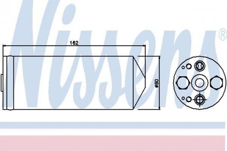 Осушувач MZ 323(94-)1.3 i 16V(+)[OE B02H-61-500 A] NISSENS 95345