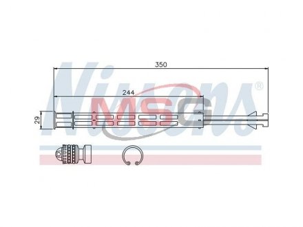 Осушитель MERCEDES-BENZ; VW NISSENS 95358