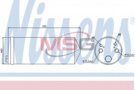 Осушувач MT L 200(96-)2.5 D(+)[OE MR167799] NISSENS 95413