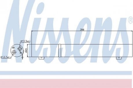 Осушувач MB A W 169(04-)A 150(+)[OE A1698300083] NISSENS 95487