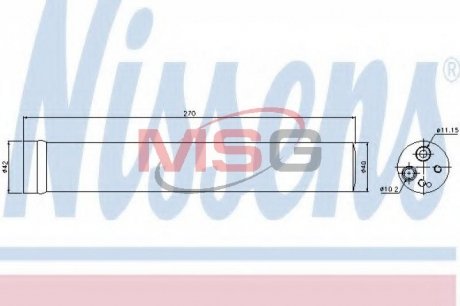 Осушувач кондиціонера NISSENS 95504