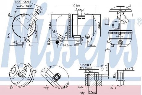 Осушувач радіатора кондиціонера NS NISSENS 95520