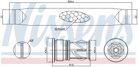 Осушувач кондиціонера NISSENS 95566