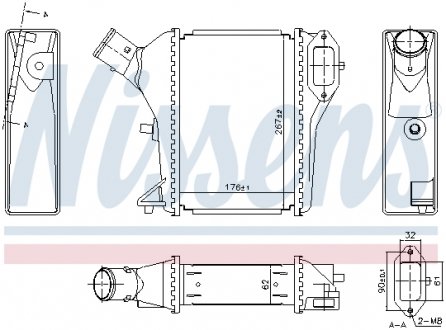 Интеркулер HONDA CR-V (RM) (12-) 1.6 i-DTEC NISSENS 961423