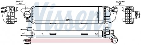 Интеркулер FIAT TALENTO (16-) 1.6 D NISSENS 96149
