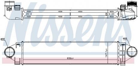 Интеркулер FORD GALAXY III (CA1) (06-) 2.2 TDCI NISSENS 96368