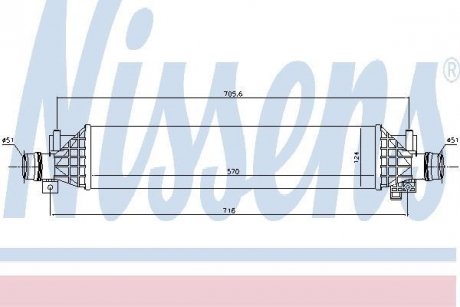 Интеркулер OP MOKKA(13-)1.4 i 16V TURBO(+)[OE 95026333] NISSENS 96375