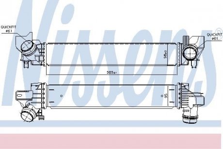 Интеркулер MINI COUNTRYMAN (F60) (15-) COOPER 1.5 TURBO NISSENS 96378