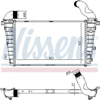 Интеркулер OPEL ZAFIRA B (05-) 2.0 i 16V TURBO NISSENS 96461