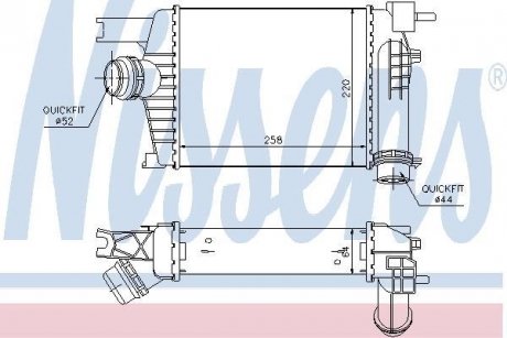 Интеркулер RN CAPTUR(13-)1.5 dCi(+)[OE 14496-1381R] NISSENS 96479