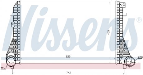 Интеркулер VW CC(11-)2.0 TFSi(+)[OE 3AA.145.805 A] NISSENS 96542