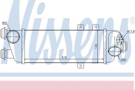 Интеркулер KIA CEE\'D(07-)1.6 CRDi(+)[OE 28270-2A610] NISSENS 96562