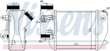 Интеркулер AI A 6/S 6(04-)2.7 TDi(+)[OE 4F0.145.805 E] NISSENS 96576