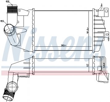 Интеркулер OP ASTRA H(04-)1.3 CDTi(+)[OE 6302 072] NISSENS 96587