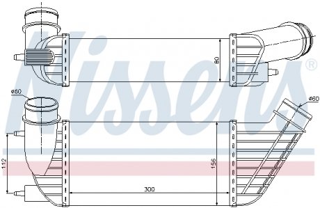 Интеркулер PT 807(02-)2.0 HDi(+)[OE 0384.J9] NISSENS 96609