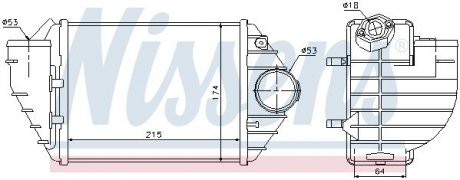 Интеркулер AI A 4/S 4(94-)2.5 TDi(+)[OE 059.145.805] NISSENS 96690