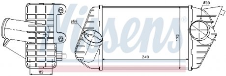 Интеркулер FT STILO(01-)1.9 JTD(+)[OE 46745841] NISSENS 96700