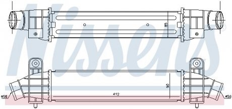 Радіатор інтеркулера NISSENS 96702