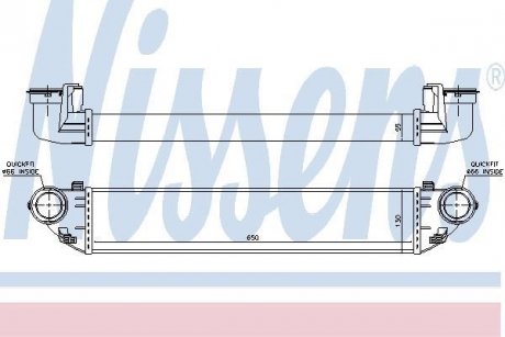 Интеркулер MB C W 203(00-)C 160(+)[OE 203 500 00 00] NISSENS 96714