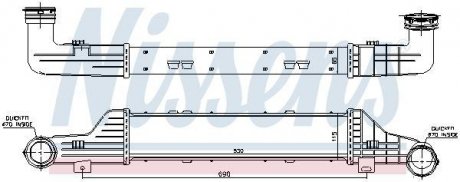 Радіатор інтеркулера NISSENS 96784