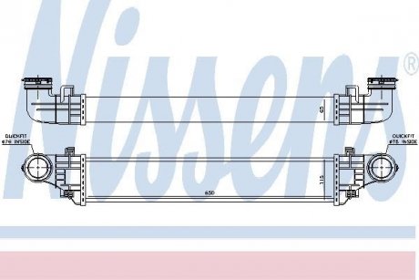 Интеркулер MB E W 211(02-)E (+)[OE 211 500 11 02] NISSENS 96785