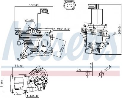 Клапан EGR First Fit NISSENS 98189