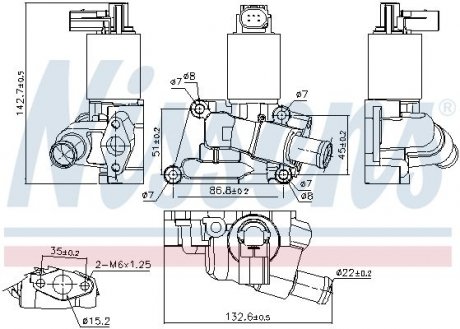 Клапан EGR First Fit NISSENS 98196