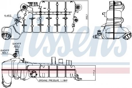 Розширювальний бачок NS NISSENS 996046