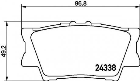 Гальмівні колодки DAIHATSU/LEXUS/PONTIAC/TOYOTA Altis/ES/Vibe/Avalon/Camry "R "05>> NISSHINBO NP1016