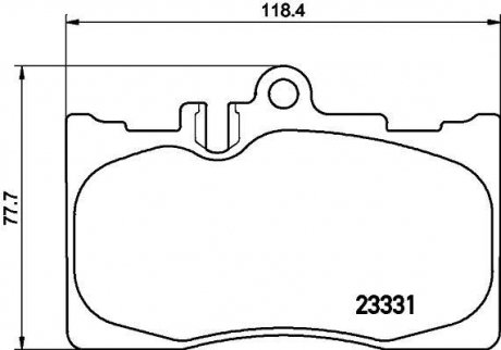 Колодки гальмівні дискові передние Lexus RX 300, 350 (00-06) NISSHINBO NP1079