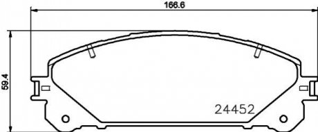 Колодки тормозные дисковые передние Strong Ceramic Lexus RX 350, 450 (08-)/Lexus NX 200t, 300h (14-)/RAV-4 2.0 (15-) NISSHINBO NP1109SC