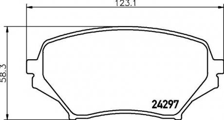 Колодки гальмівні дискові передние Mazda MX-5 1.8, 2.0 (05-15) NISSHINBO NP5044