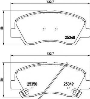 Гальмівні колодки HYUNDAI/KIA Accent/Solaris/i20/Rio \'\'F \'\'1,0-1,6 \'\'10>> NISSHINBO NP6041