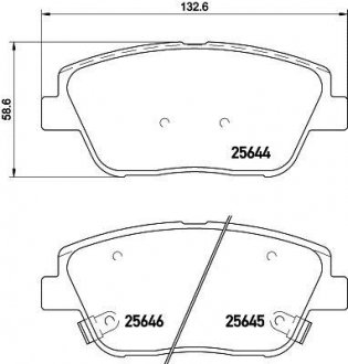 Гальмівні колодки KIA Optima \'\'F \'\'1,7-2,4 \'\'11>> NISSHINBO NP6049