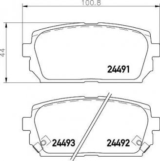 Гальмівні колодки Kia Carens FG "R NISSHINBO NP6064