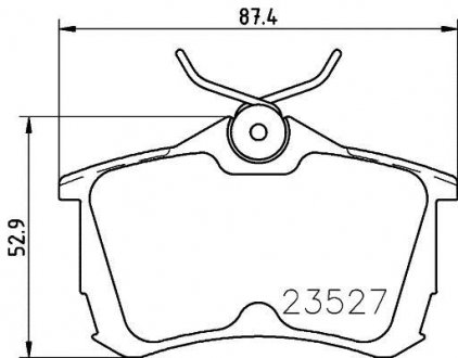 Колодки гальмівні дискові задние Honda Accord VII 2.0, 2.4 (03-08) NISSHINBO NP8029